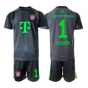 Bayern Munich Manuel Neuer #1 Goalkeeper Replica Away Stadium Kit for Kids 2025-26 Short Sleeve (+ pants)